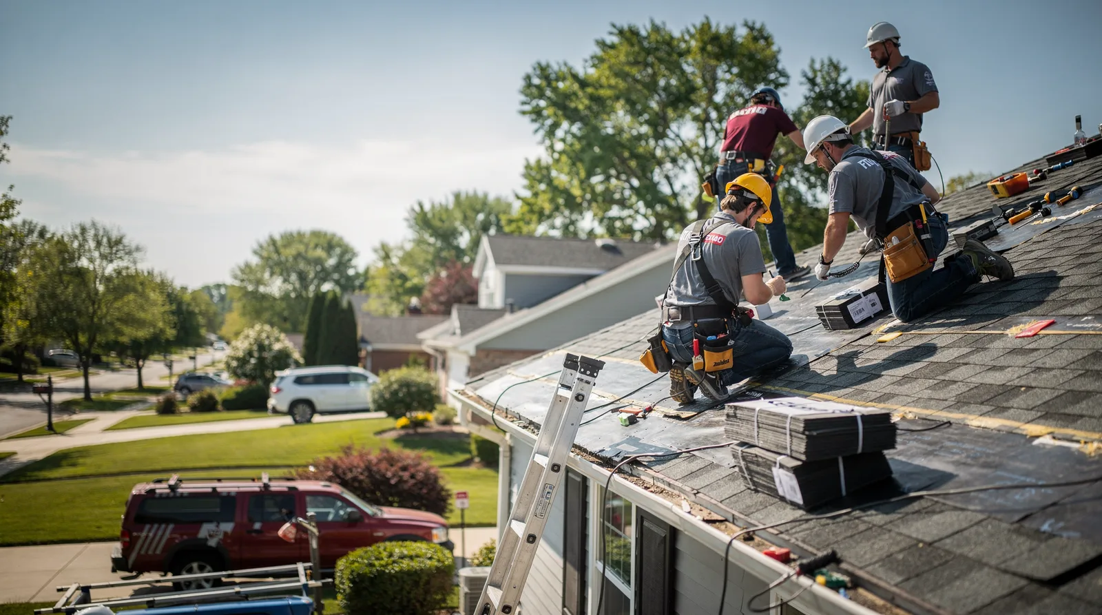 Roof Repair in Morrisonville, IL around you